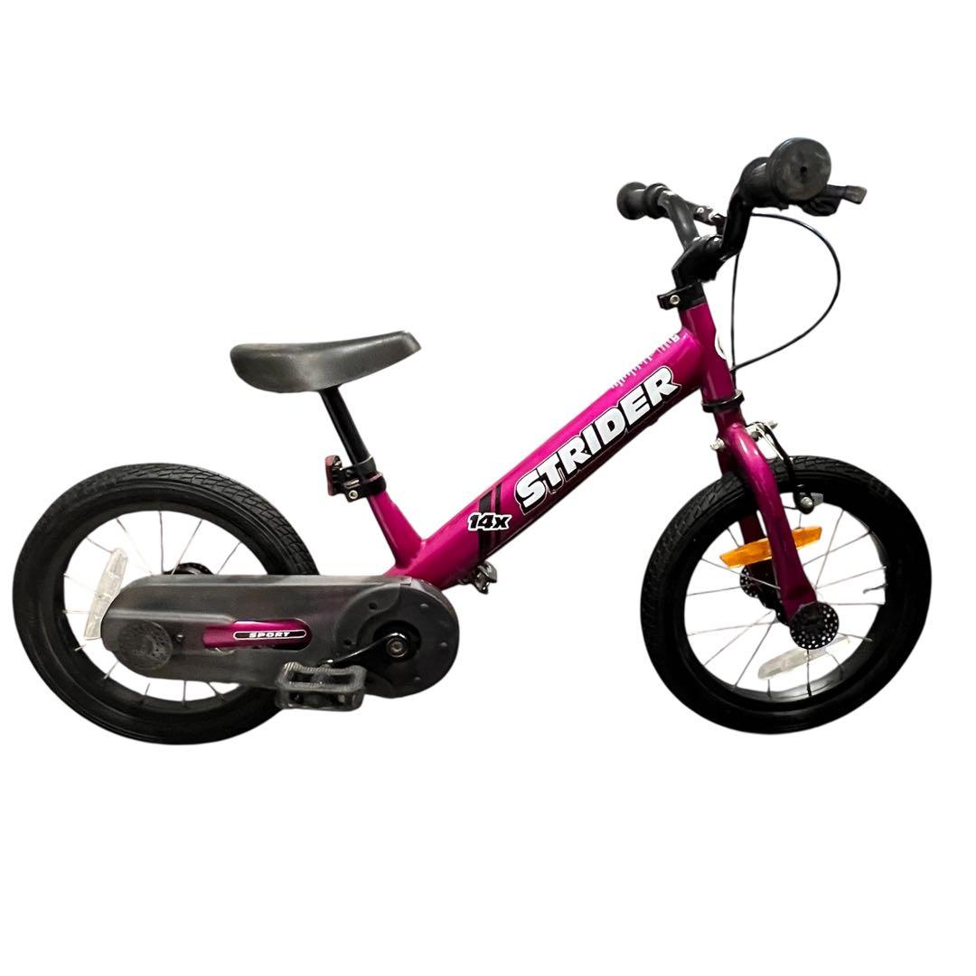 美品✨ストライダー STRIDER 14X フューシャピンク スタンド付き