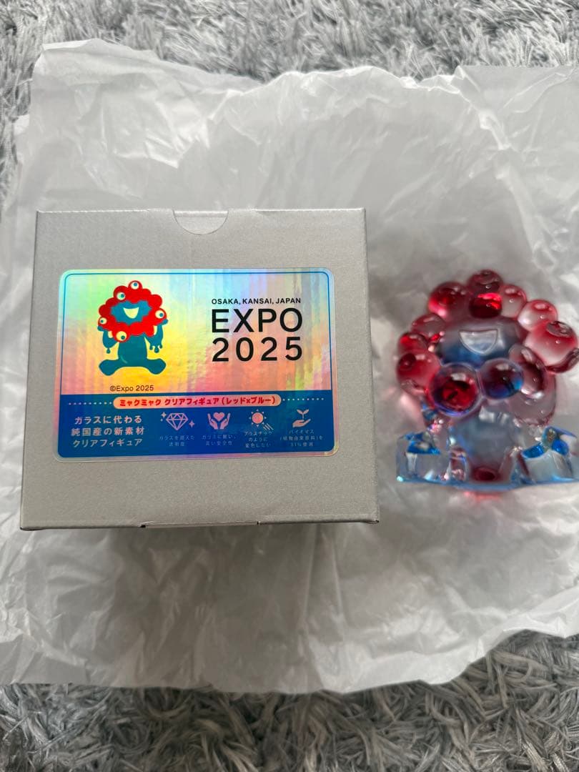 ミャクミャク　クリアフィギュア　レッド×ブルー EXPO2025 大阪関西万博