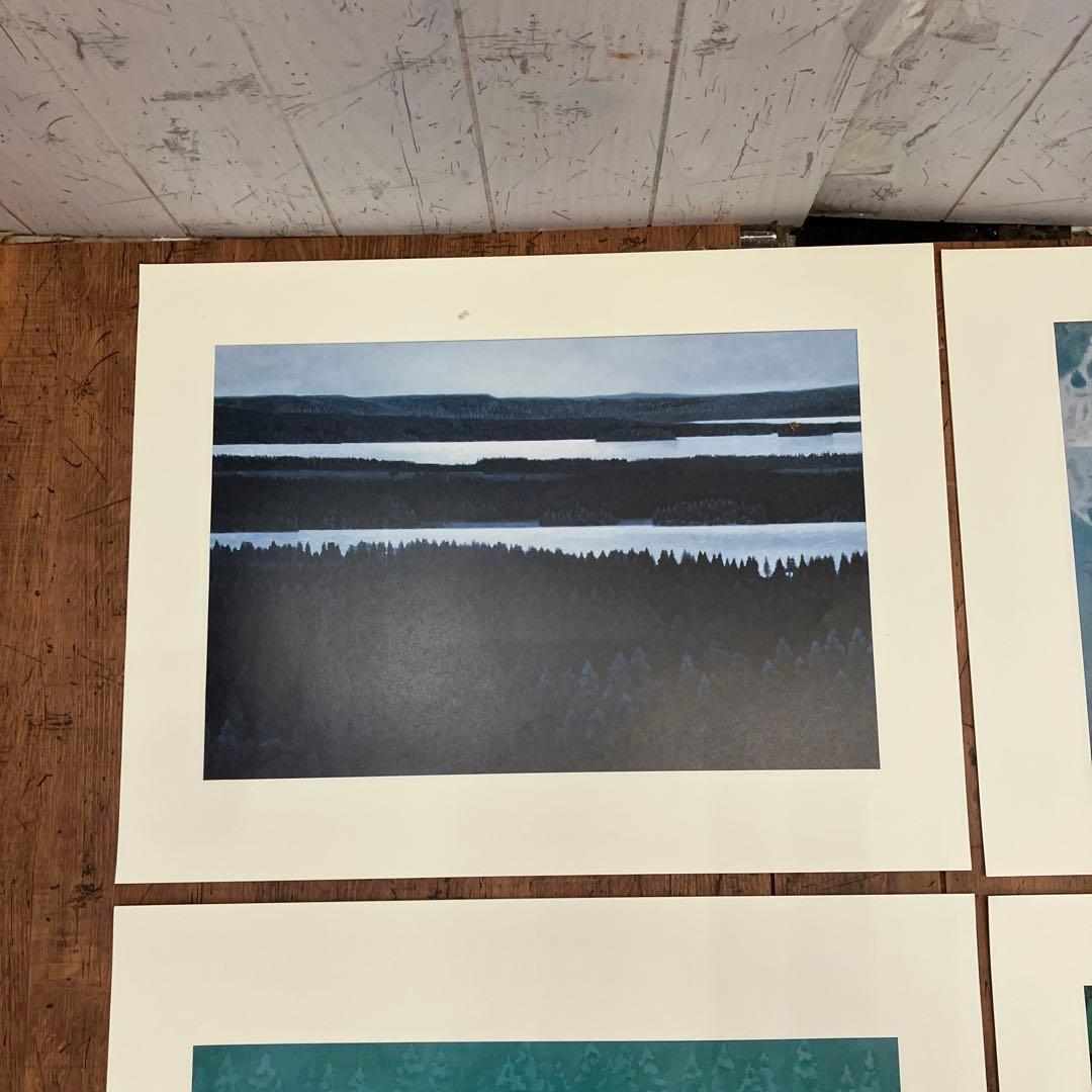 東山魁夷 爽風明水 日本経済新聞社 風景画 作品集 画集 8枚 四季 景色 美術