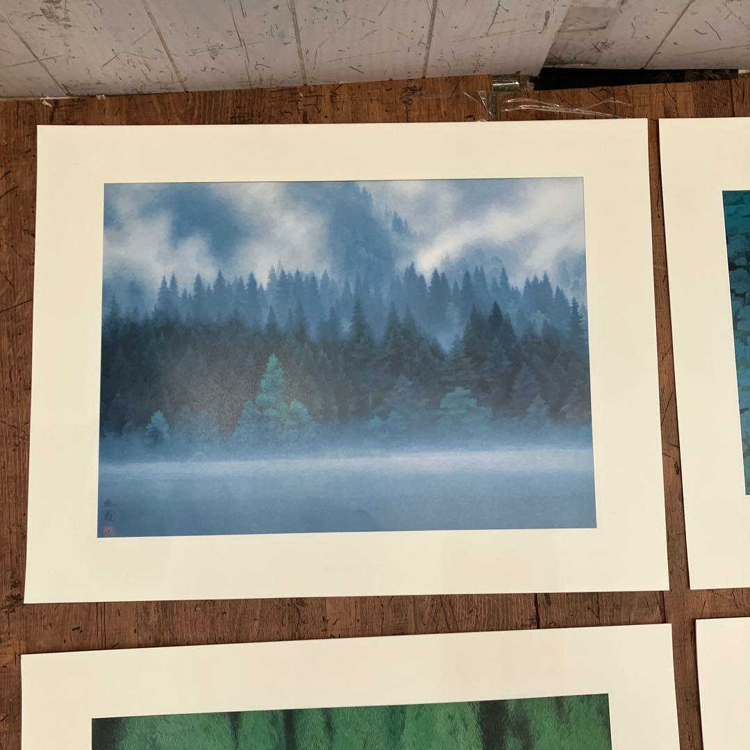 東山魁夷 爽風明水 日本経済新聞社 風景画 作品集 画集 8枚 四季 景色 美術