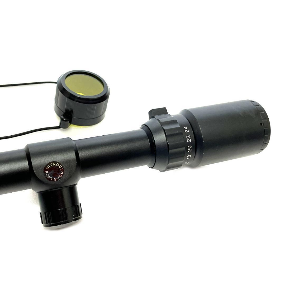 Bestsight製 実銃用スコープ 24倍 6-24x50リング 11mm付属