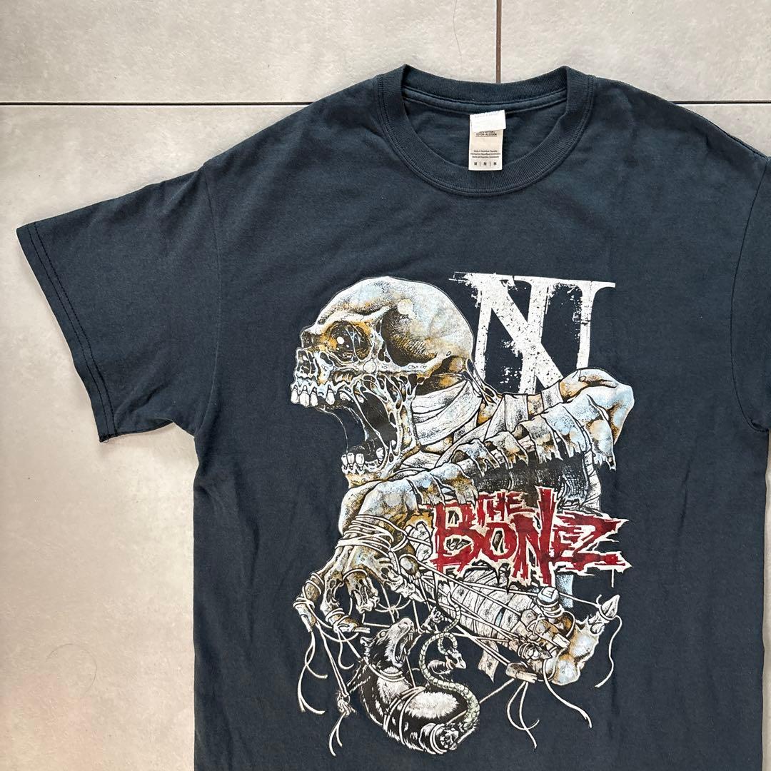 THE BONEZ Damaged Skull Tee 骸骨　Tシャツ