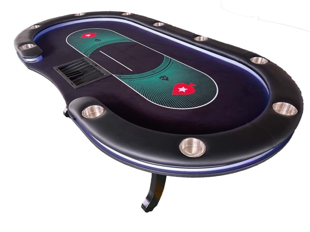 ポーカーテーブル用羅紗1枚　Poker Stars（緑）2400*1200サイズ