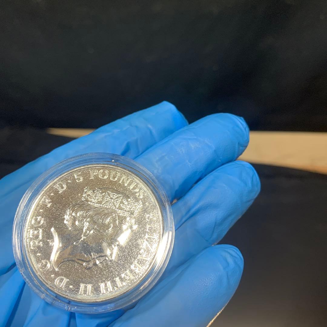 その2 純銀貨　2オンス　クイーンズビースト　2016 ライオン・イングランド