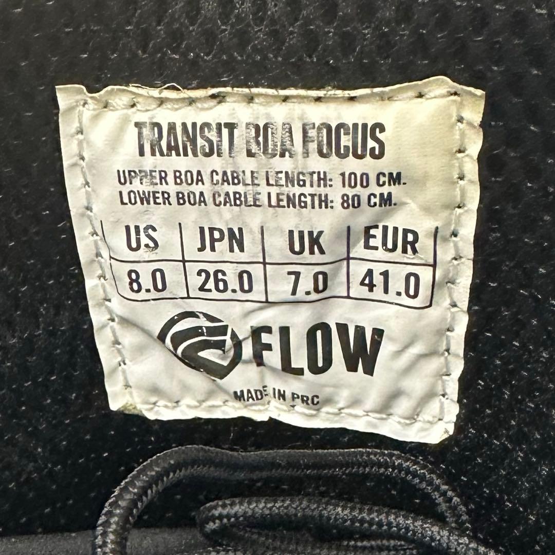 FLOW スノーボードBOAブーツ メンズ ブラック/グレー/ブルー26.0cm