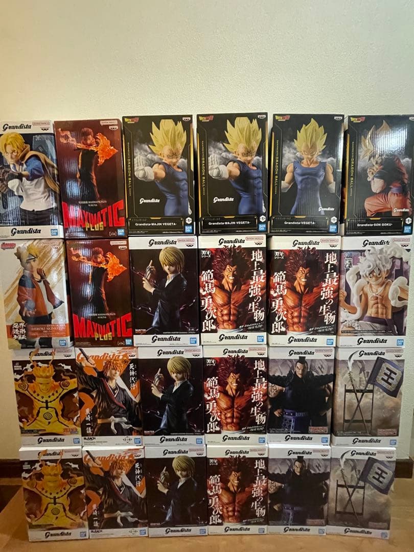 人気　プライズ　グランディスタ　フィギュア　24点　刃牙　ナルト　クラピカ　他