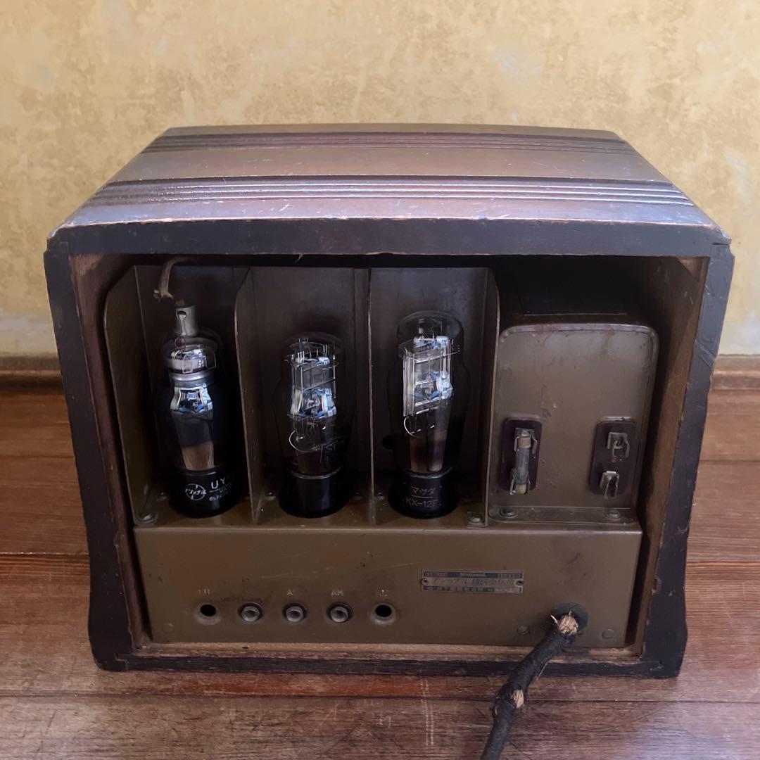 希少 昭和レトロ National ナショナル国民受信機 真空管ラジオ 戦前