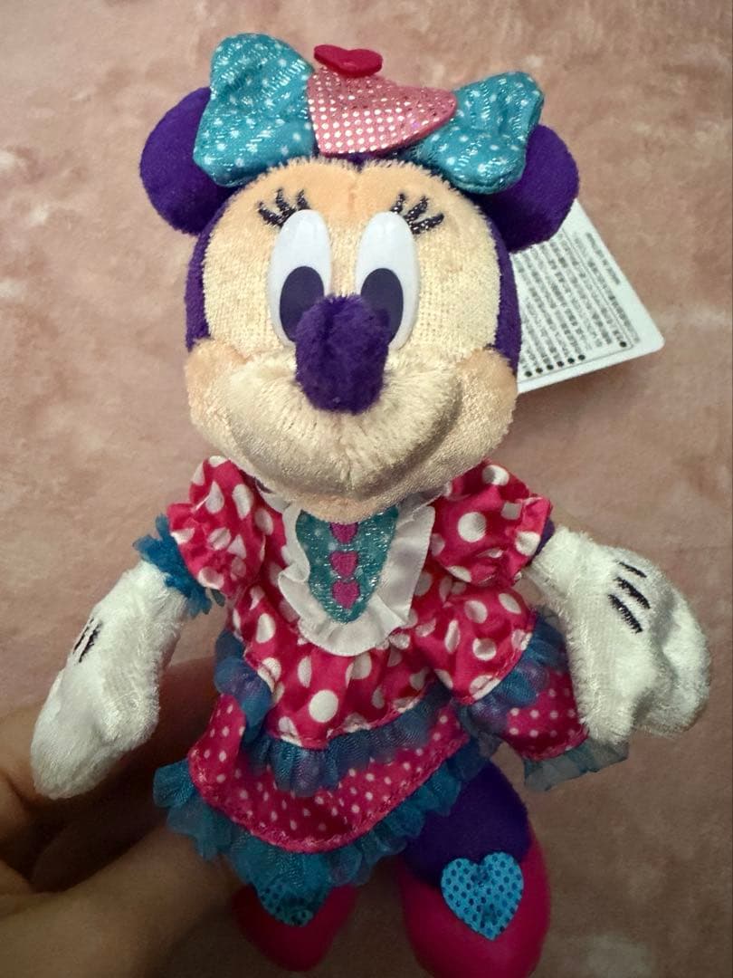 ディズニー ミニパル ミニー ぬいぐるみバッジ ぬいぐるみチャーム カプセルトイ