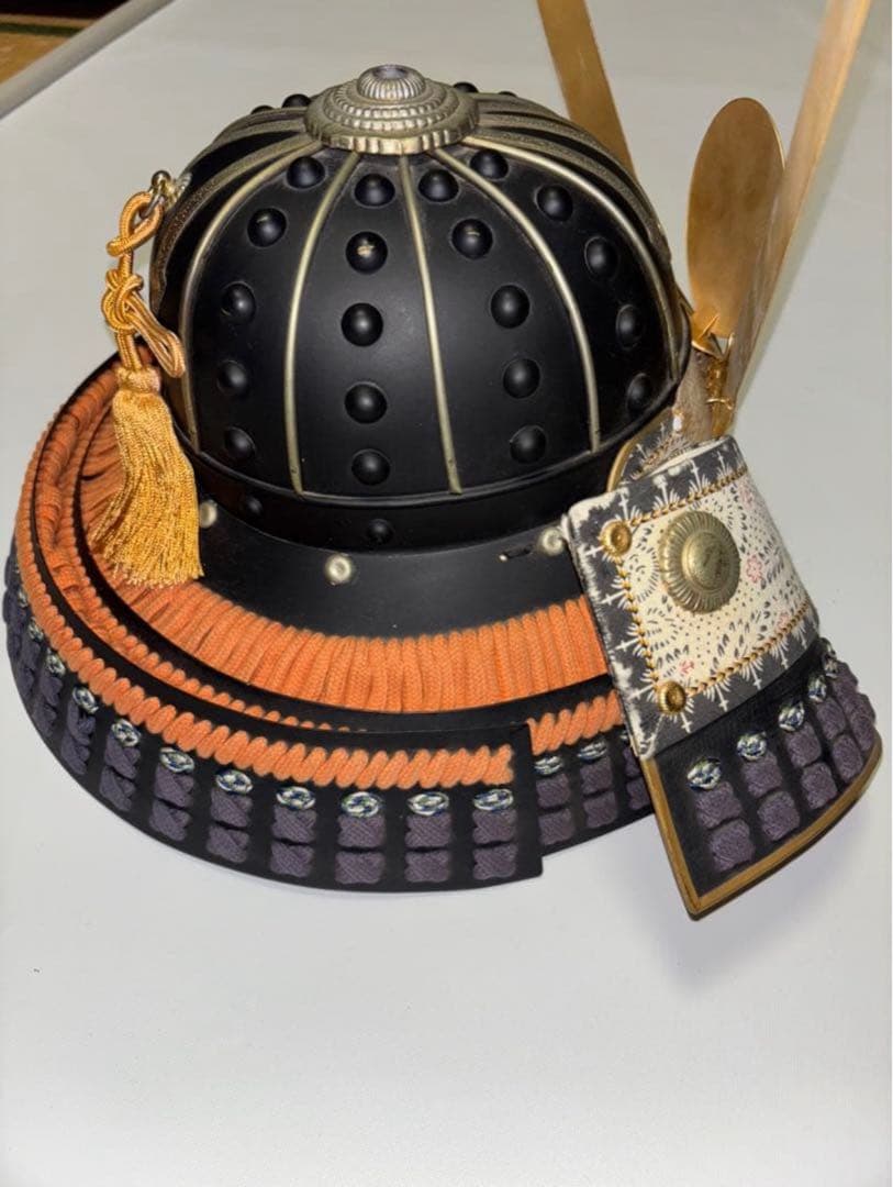 エリサ‼️美品！現代等身大甲冑　橙糸威黒桶胴具足