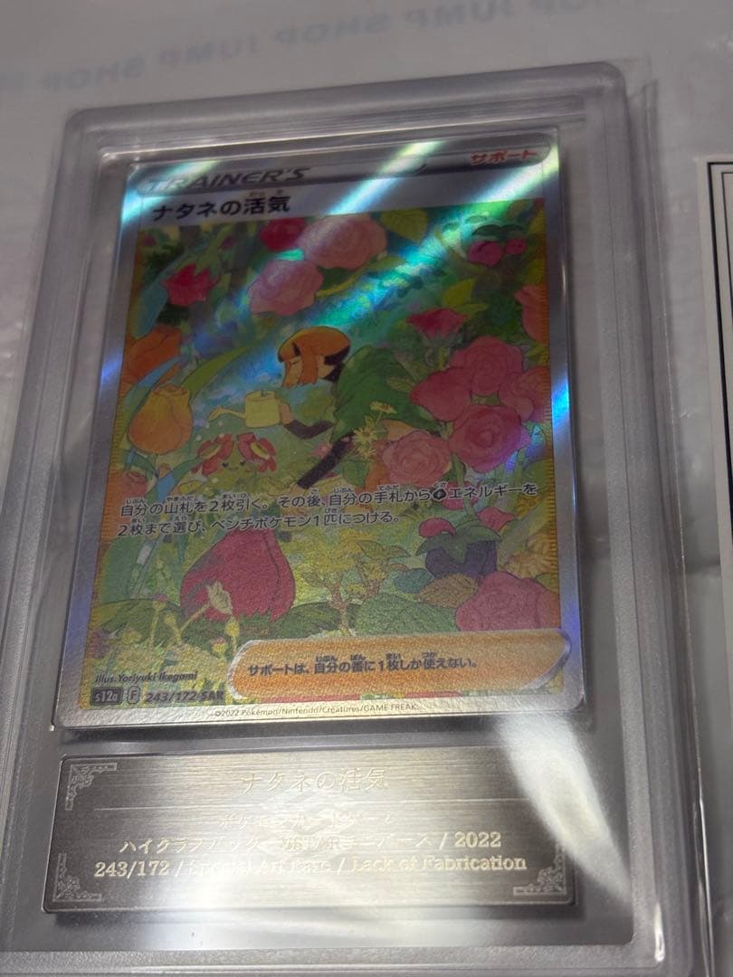 ポケモンカード　レリーフ抜け　ARS 10 ナタネの活気　SAR 鑑定書