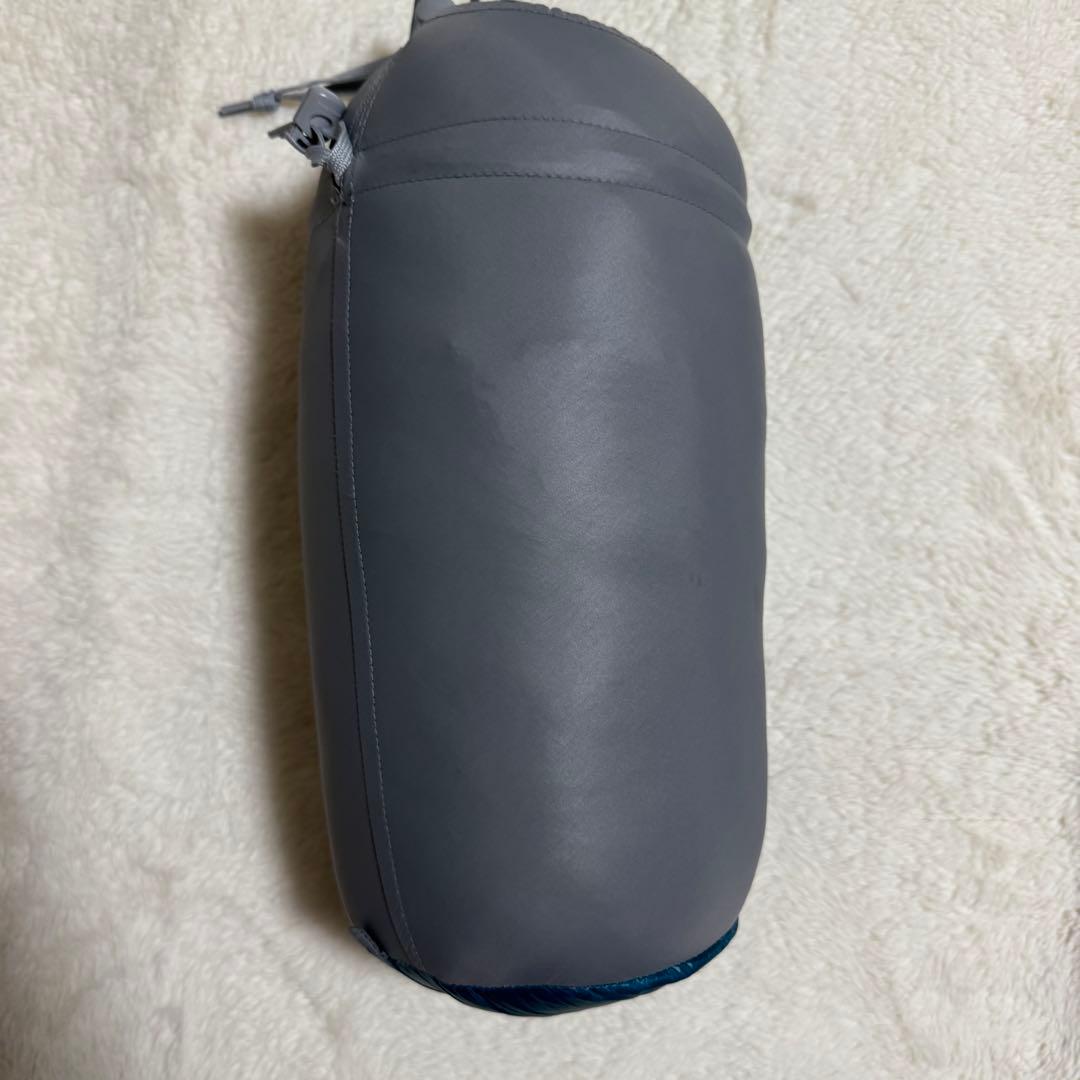 極美品モンベル800FP ダウンハガー800 #3 R/ZIPシュラフ　グリーン