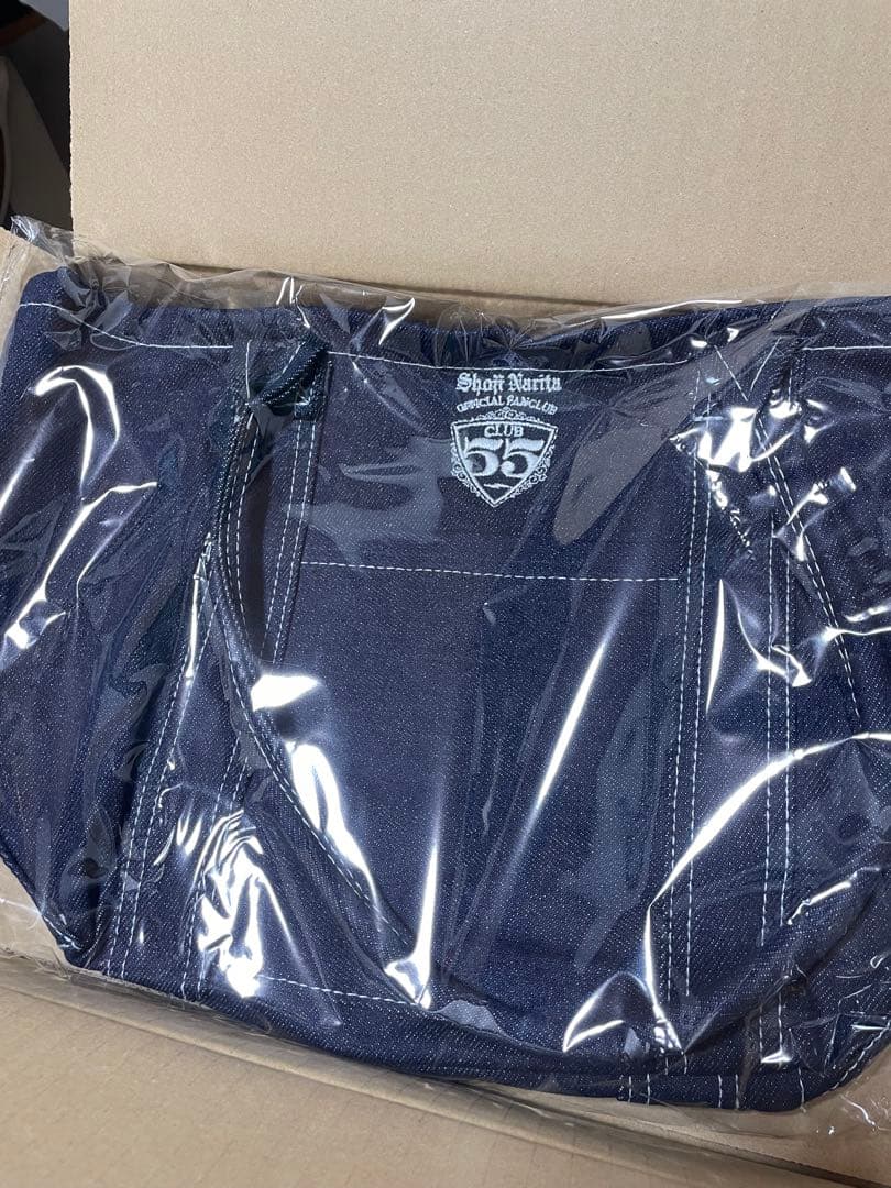 新品未開封　成田昭次ファンクラブ　CLUB55限定デニムトートバッグ　クラブ55