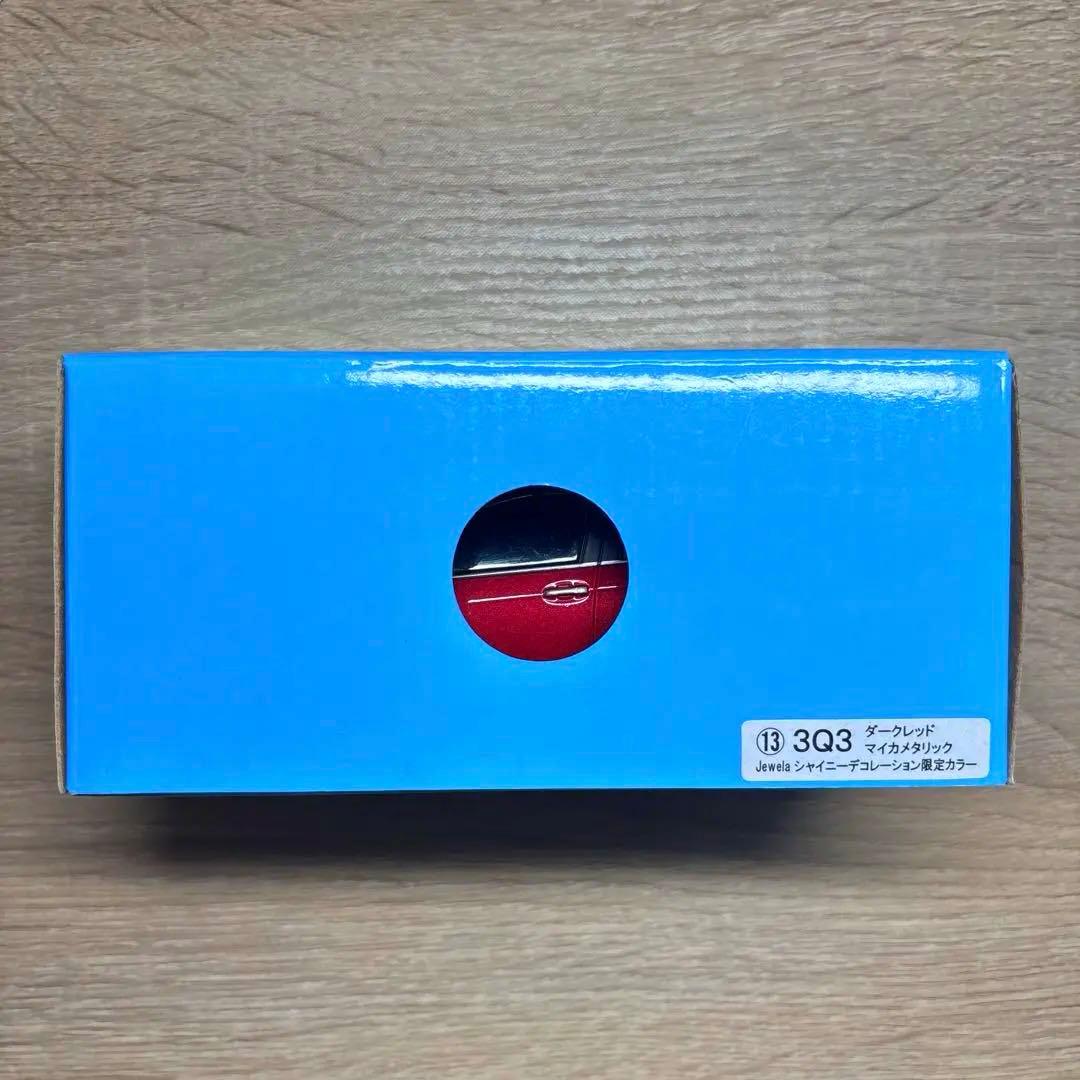 非売品 トヨタ ヴィッツ ジュエラ 後期型ダークレッド カラーサンプルミニカー