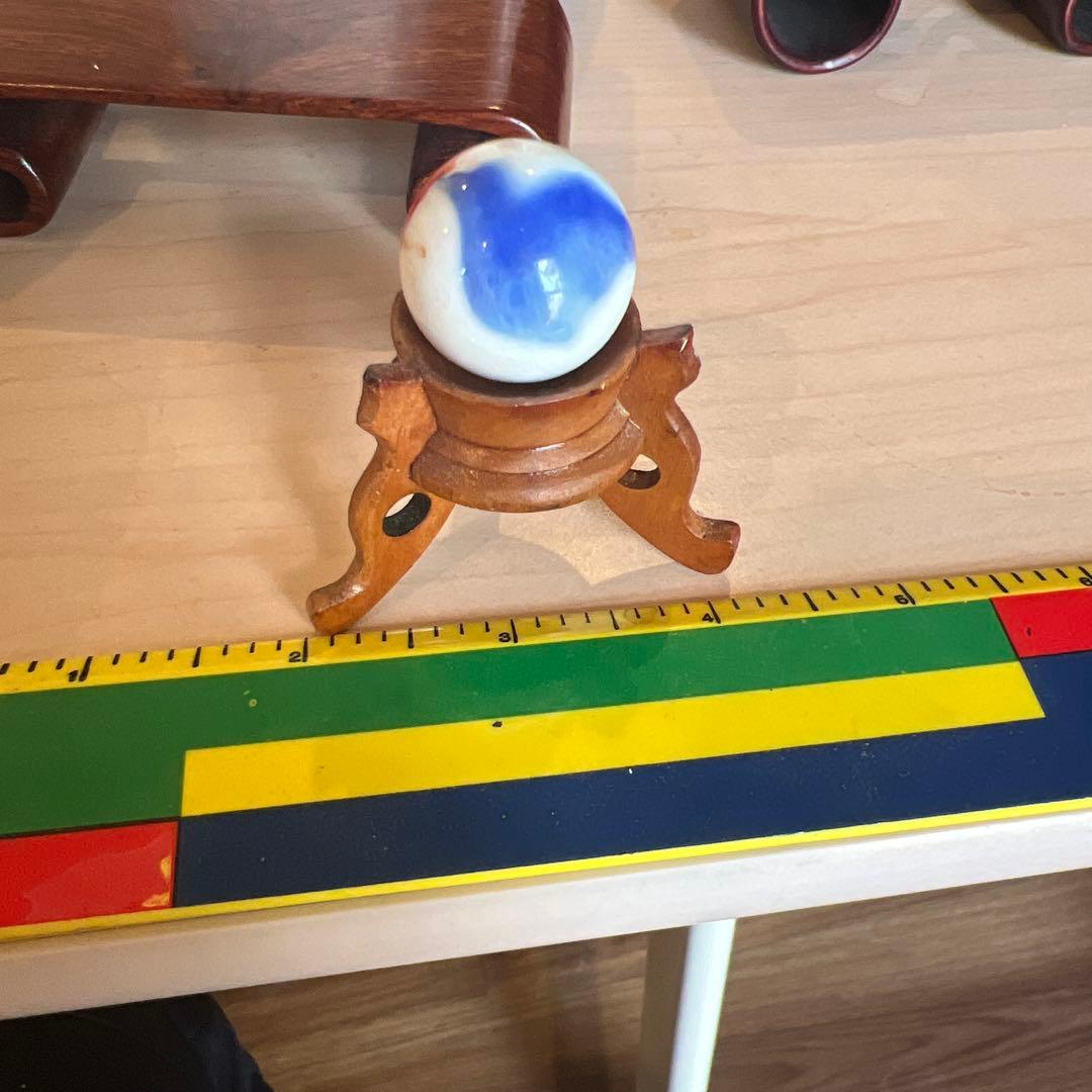 備前焼きだるま像？巻足ミニ花台 　3台