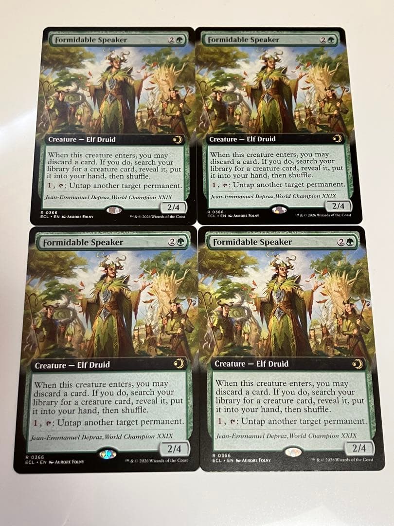 並外れた語り部　Formidable Speaker 英語版　拡張　4枚