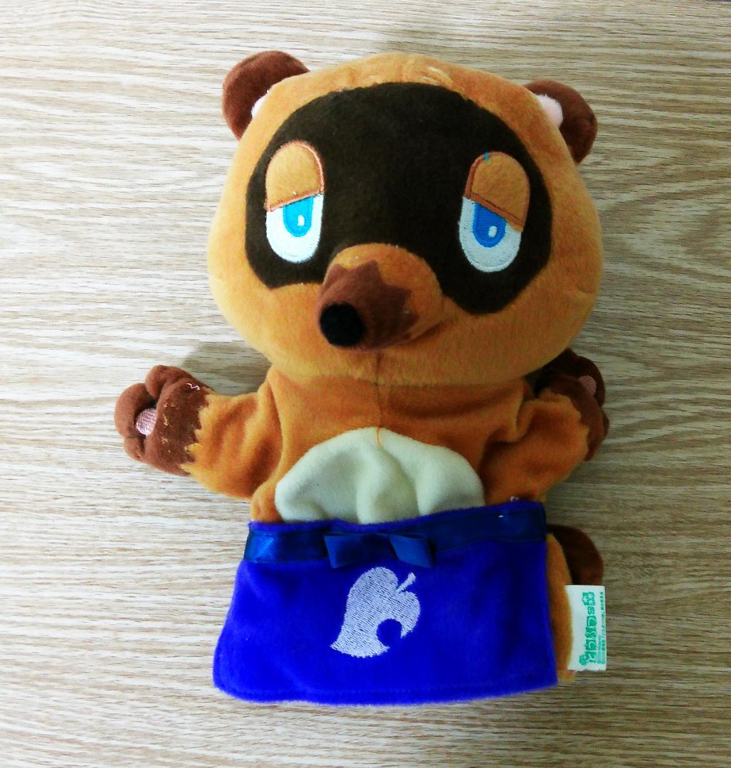 どうぶつの森　たぬきち　パペットぬいぐるみ　任天堂　2005　当時モノ