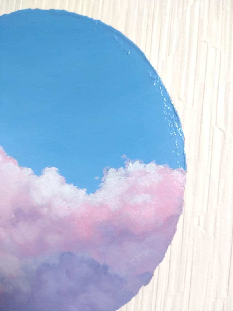 空の油絵【小春雲】1点物の油絵◆作者サイン入り