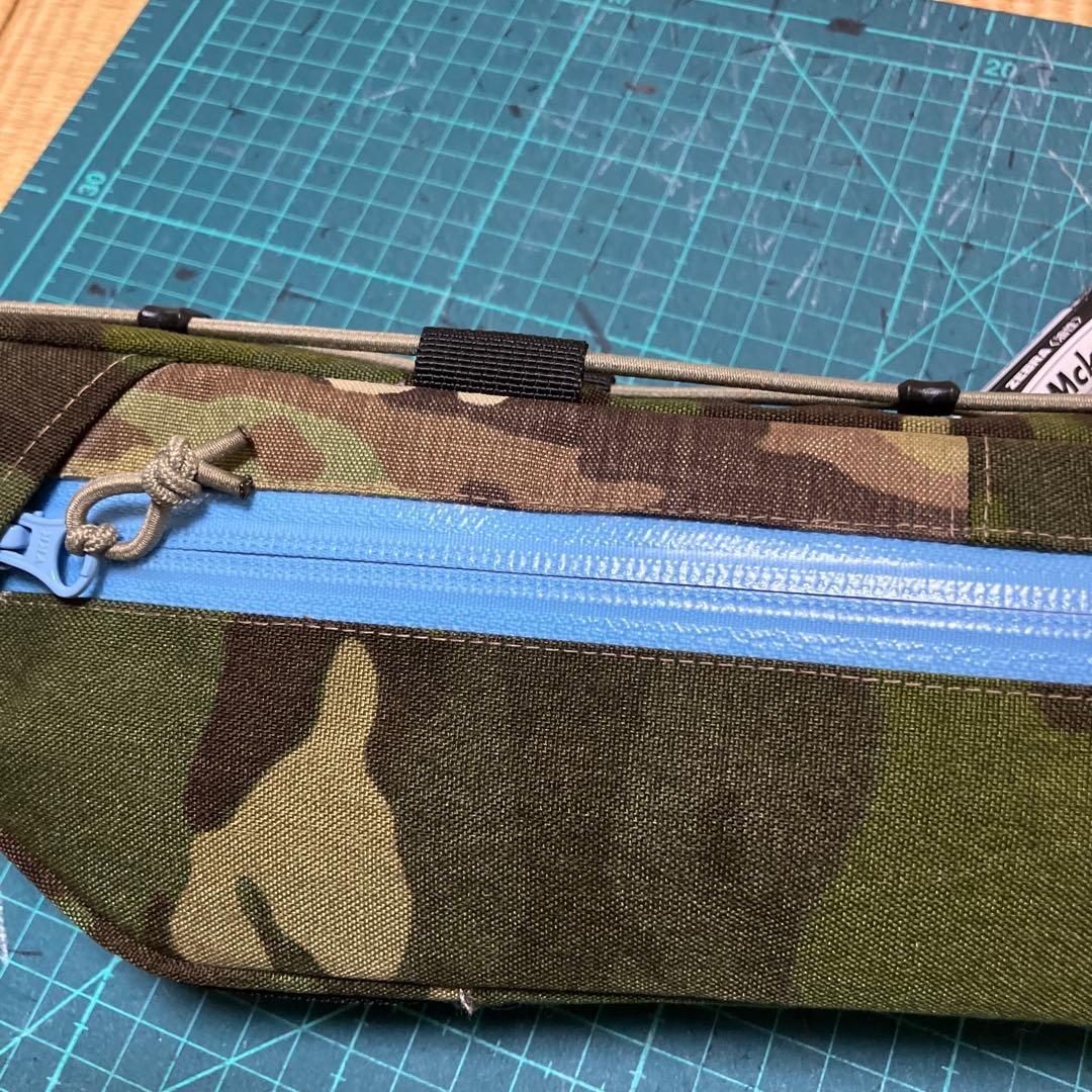 ハンドメイドフレームバッグ　X-PAC マルチカム/トロピック/オリーブ45cm