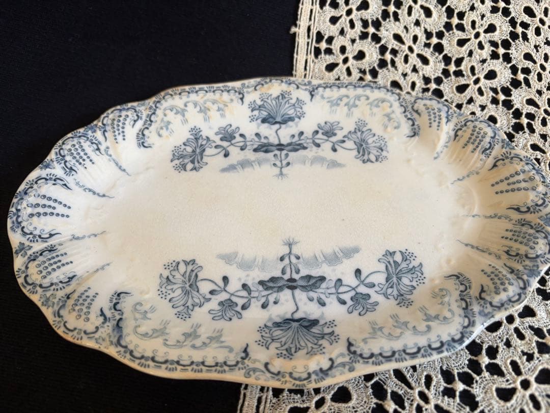 レア サンタマン窯 レジャンス ラヴィエ フランス アンティーク