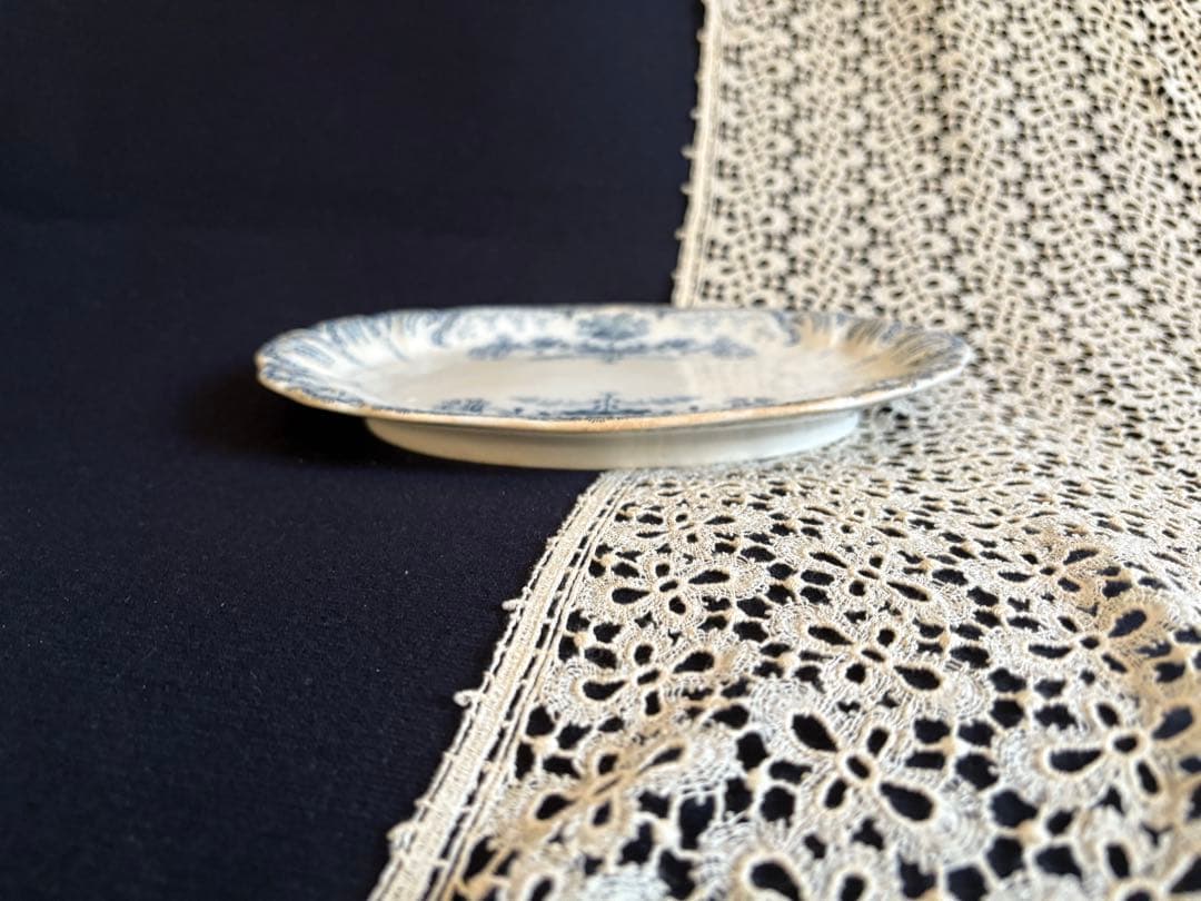 レア サンタマン窯 レジャンス ラヴィエ フランス アンティーク