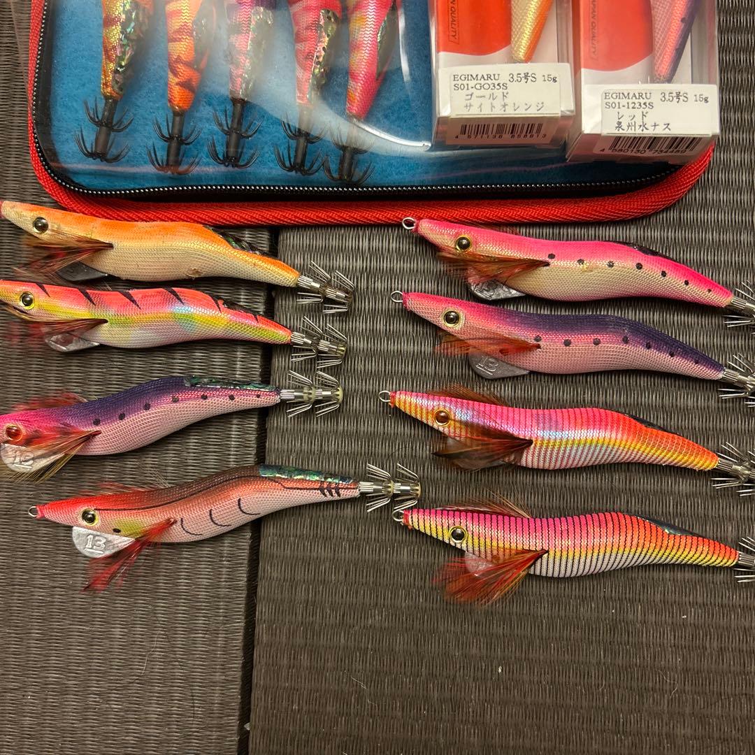 廃盤　エギ王　墨族　エギマル　アオリーQ 3.5号　24個セット