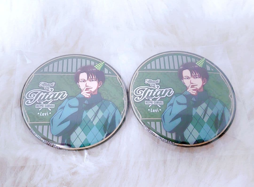 進撃の巨人 プリンスホテル リヴァイフードスイーツ特典トレーディング缶バッジ