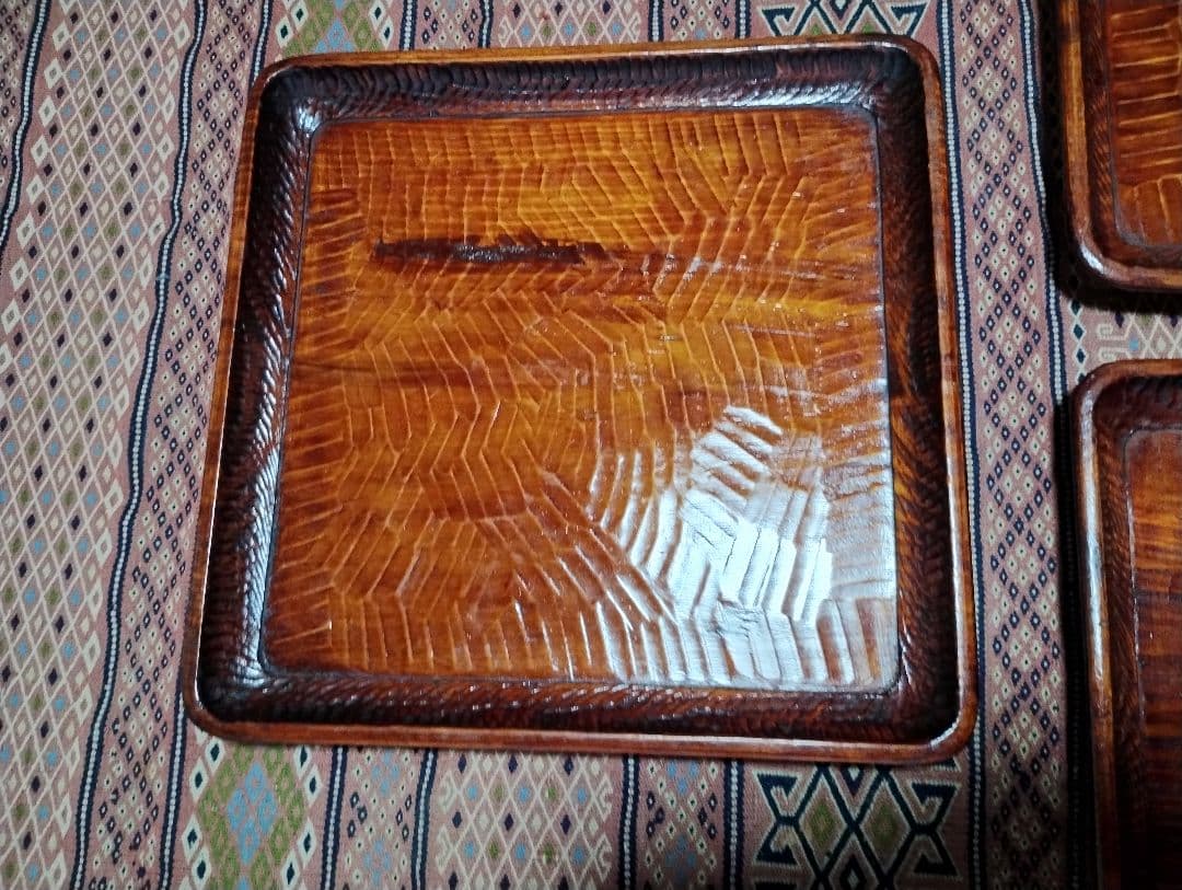 讃岐彫　お盆　５枚セット