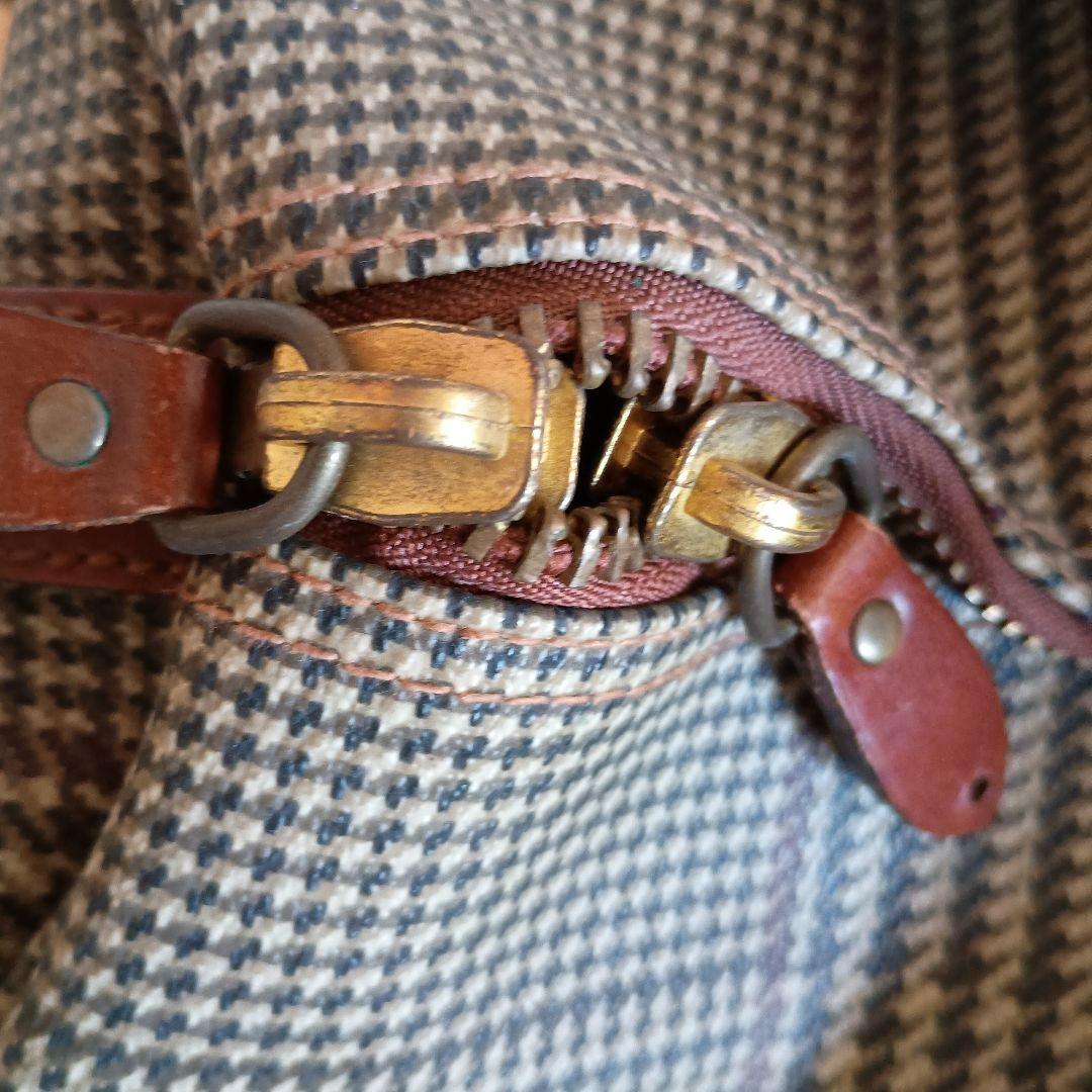 Polo チェック柄ボストンバッグ