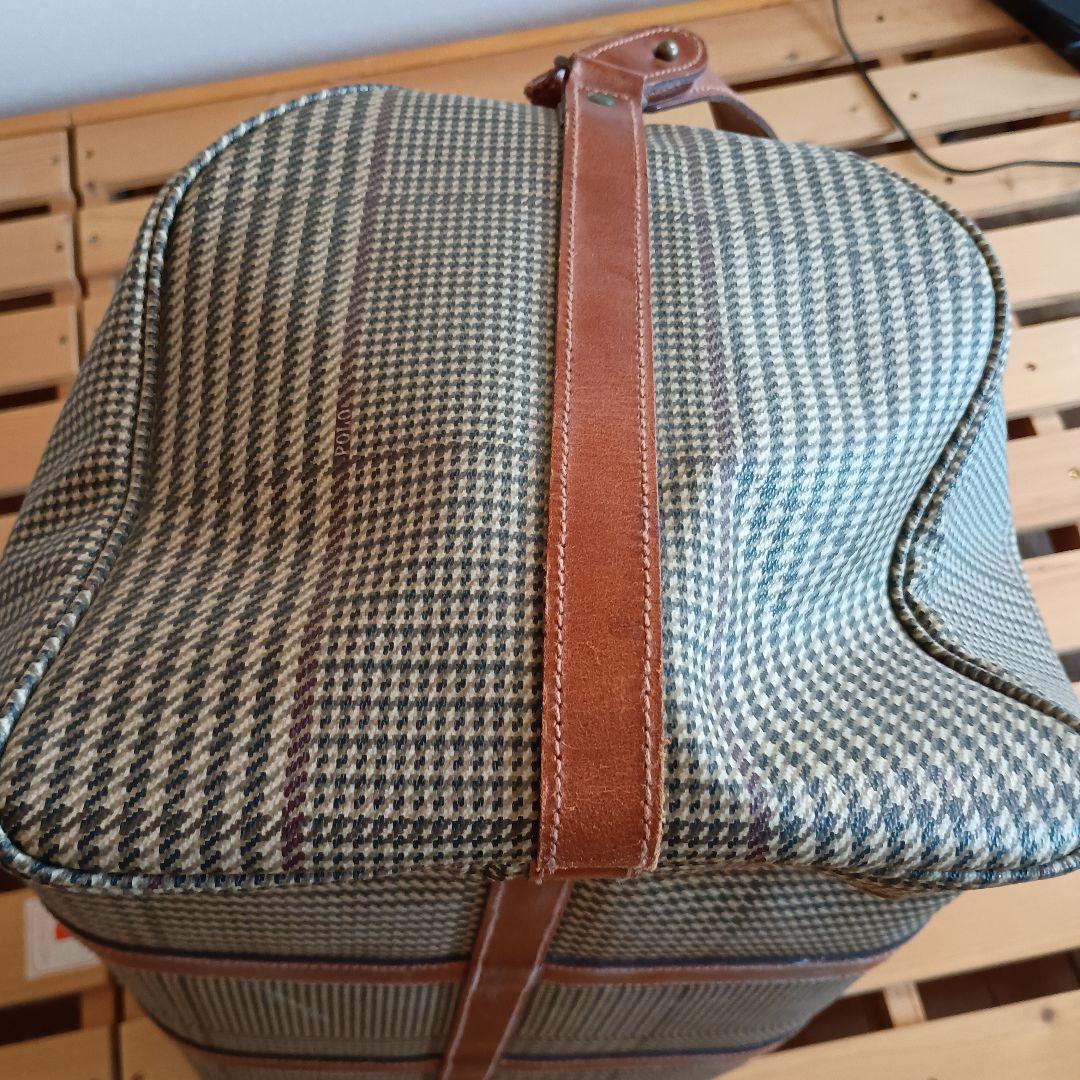 Polo チェック柄ボストンバッグ