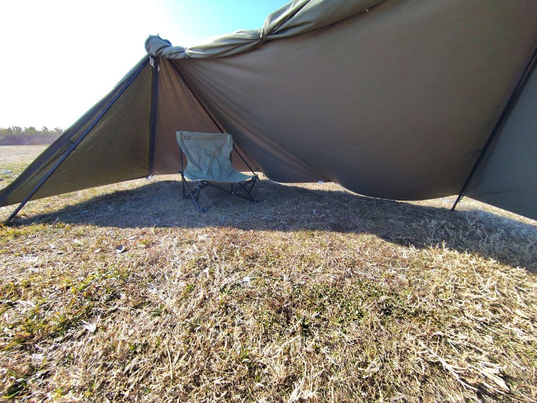 バンドック ソロベース フタマタ付 新同品 BUNDOK TC 軍幕 無骨