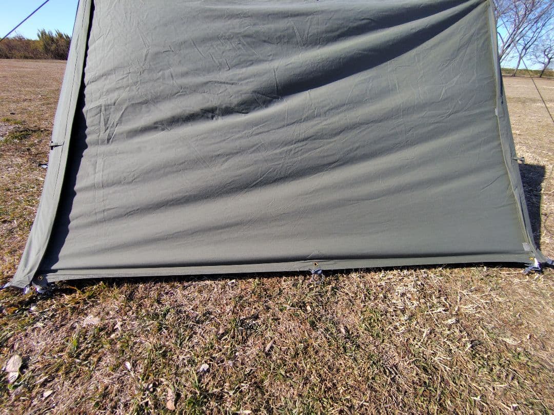 バンドック ソロベース フタマタ付 新同品 BUNDOK TC 軍幕 無骨