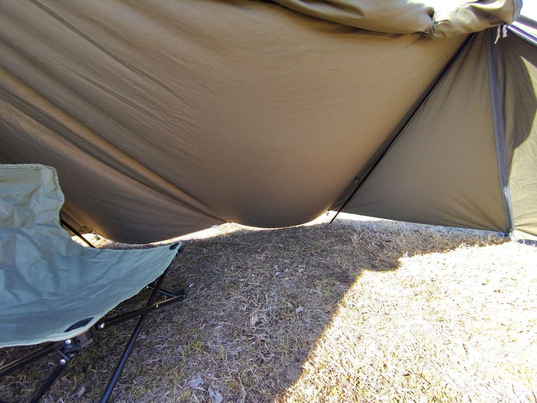 バンドック ソロベース フタマタ付 新同品 BUNDOK TC 軍幕 無骨