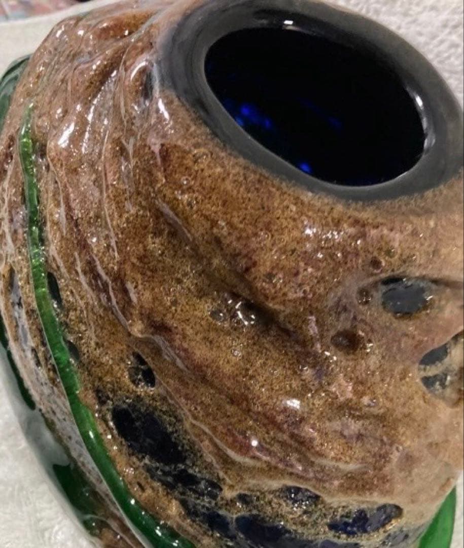 稲嶺盛吉　茶泡大花瓶