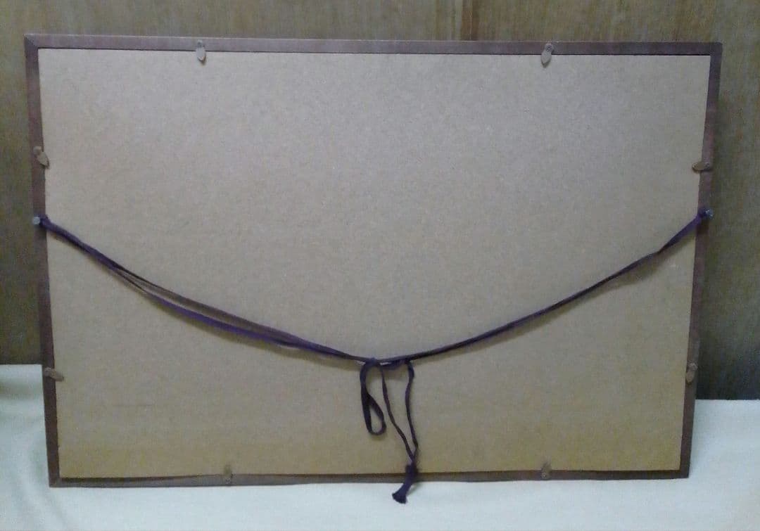 風景画 雪山と馬に乗った人物 メキシコで購入したもの