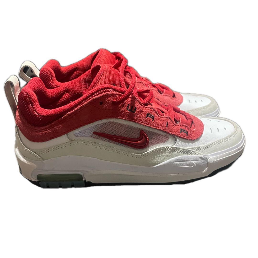 新品 NIKE SB エアマックス イショッド ホワイト レッド スニーカー