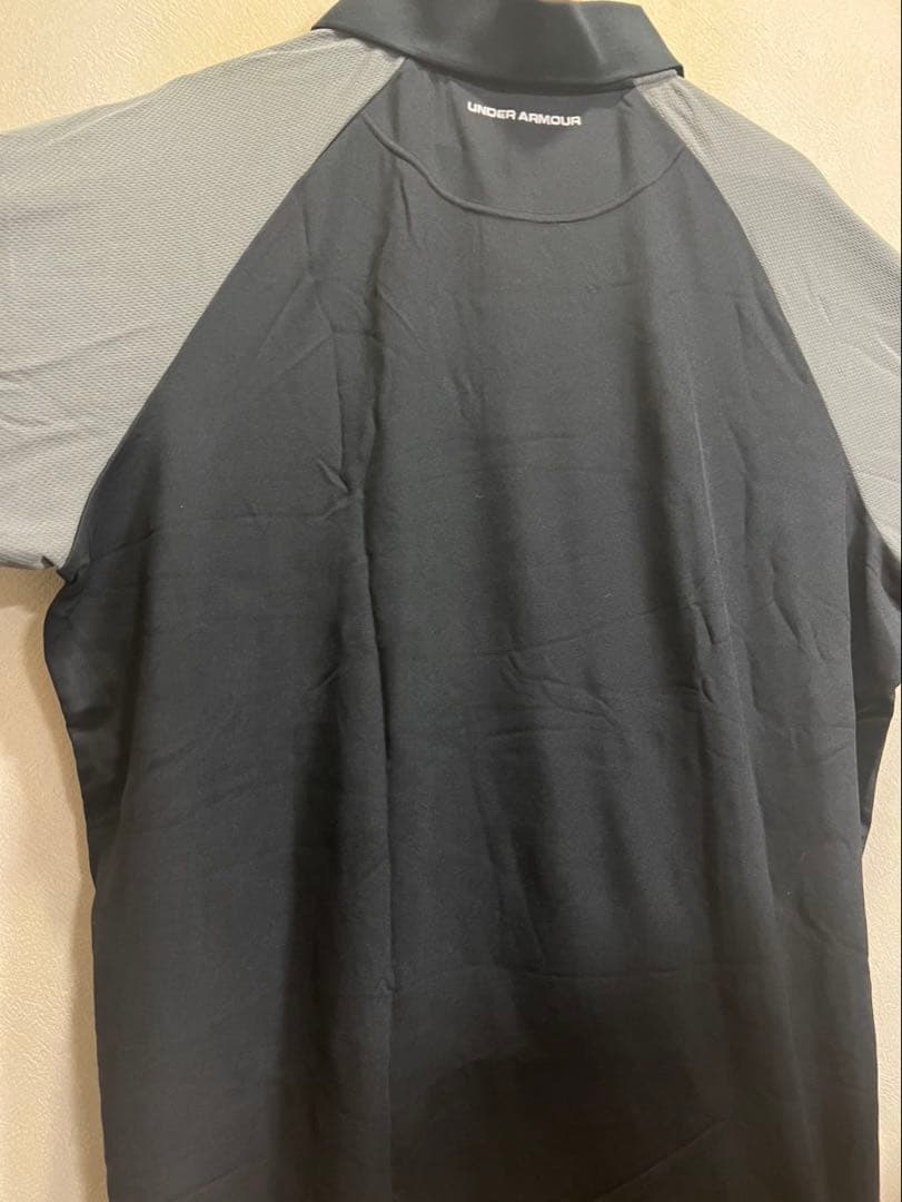 【大きいサイズ】 UNDER ARMOUR ブラック ポロシャツ（半袖）