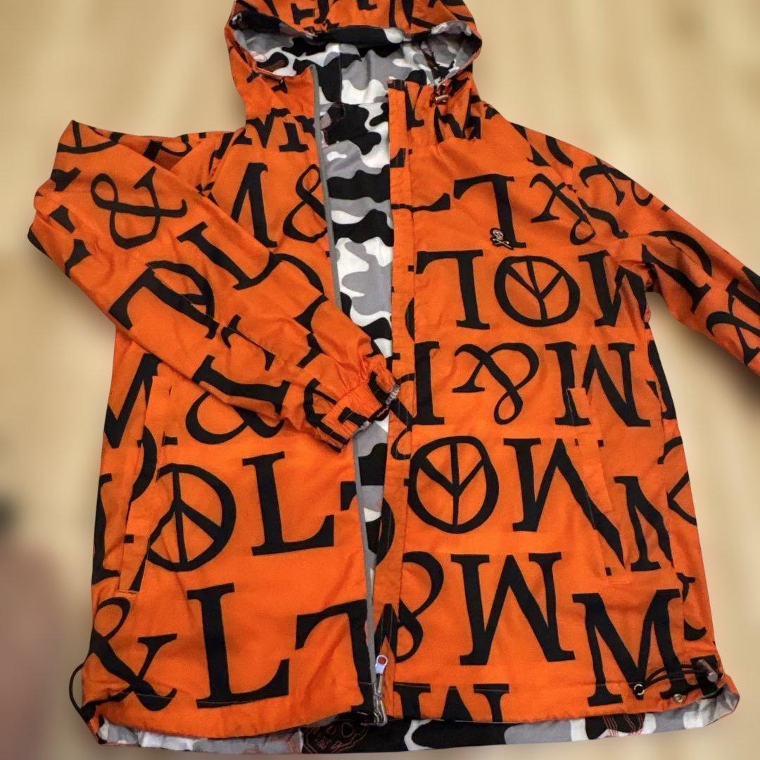 マークアンドロナ☆リバーシブルカモフラージュ柄 フード付きパーカー
