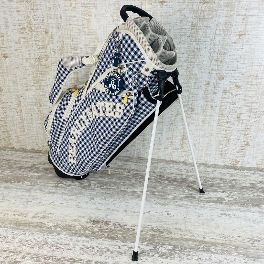 PEARLEY GATES パーリーゲイツ　キャデイバッグ ギンガムチェック