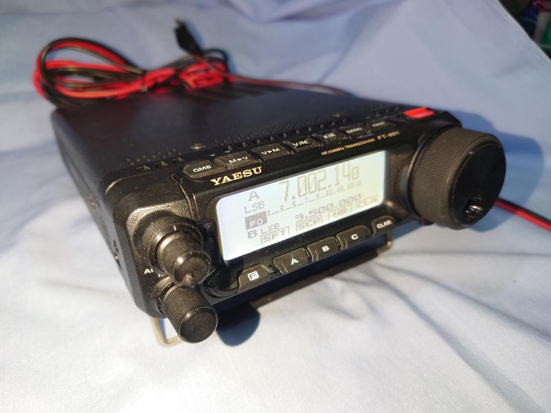 ブ*ン様 FT-891S 電源コード/マイク（社外）/アングル類付き（説明書付け