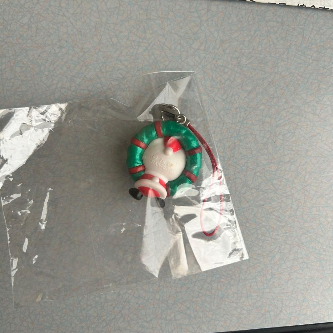【ハローキティ】クリスマス ストラップ　3つセット キャンドル リース ツリー