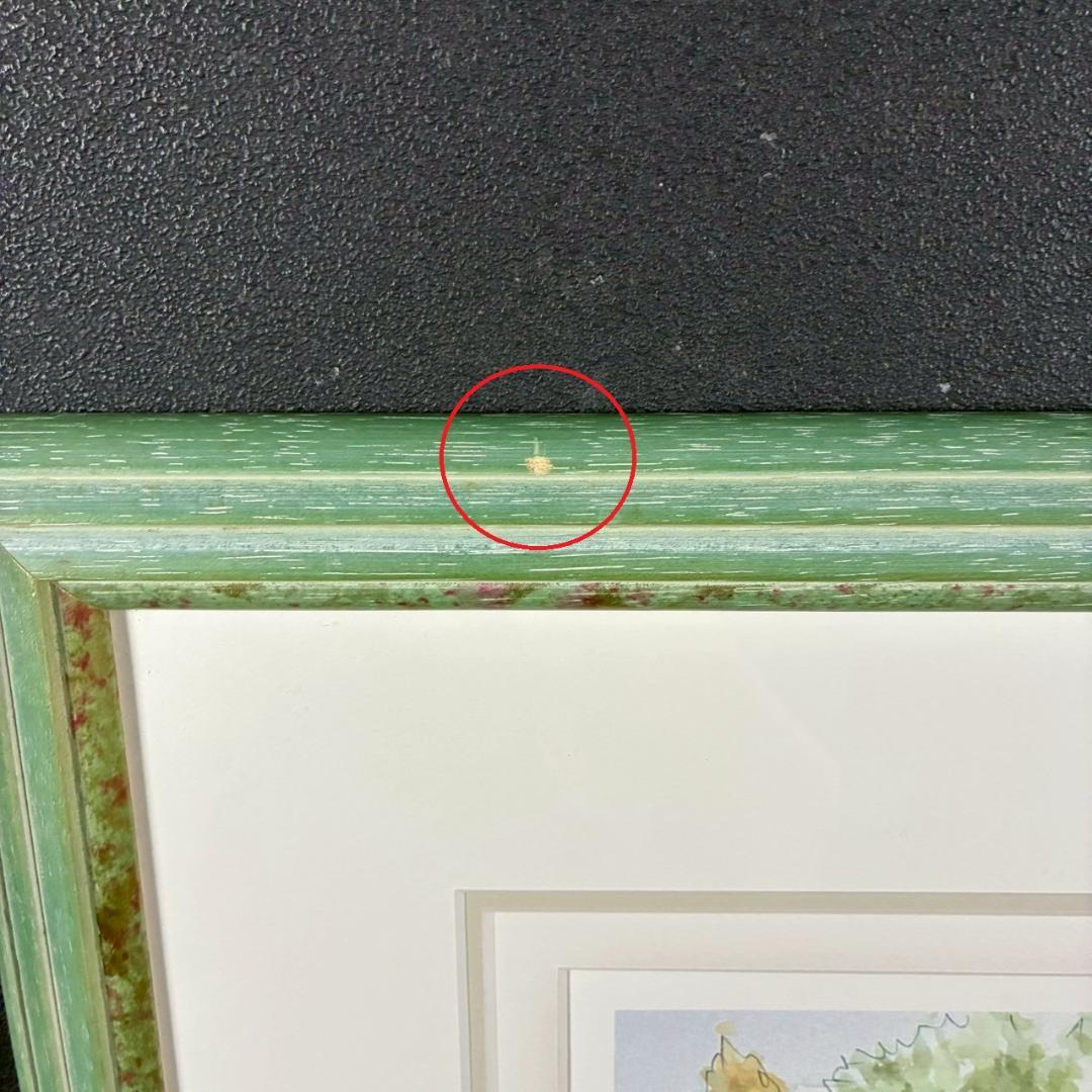 美品 奥津国道「クリークの小さな橋」ジクレー 直筆サイン入 作品保証書有 額装