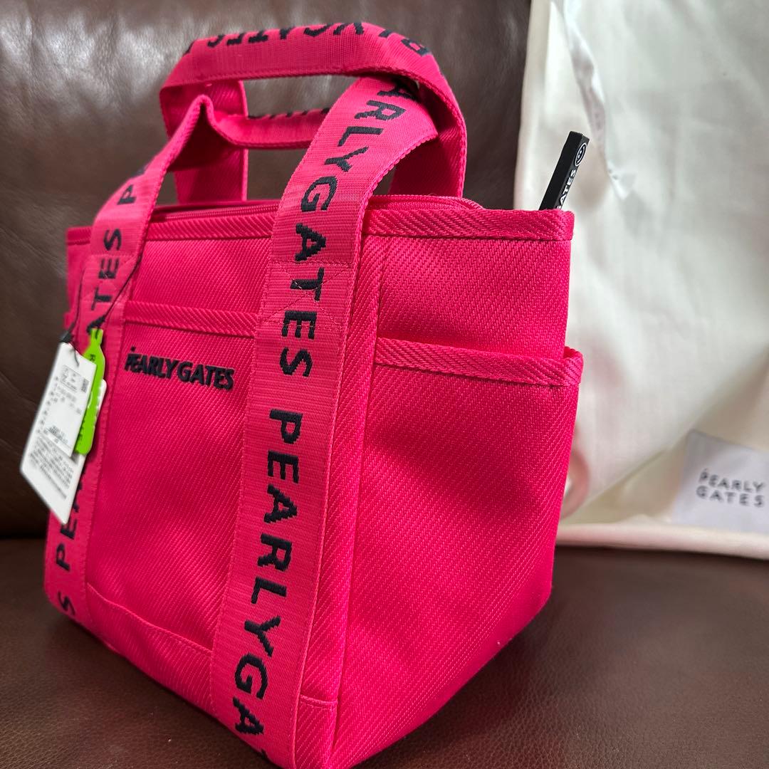 PEARLY GATES ピンク 小型バッグ 袋付き