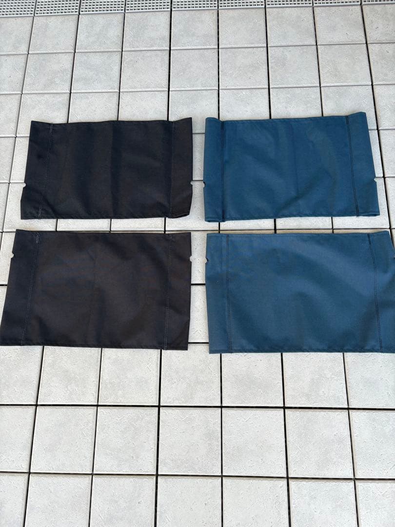 【新品未使用】カーミットチェア用シート　2組セット　黒&ネイビー