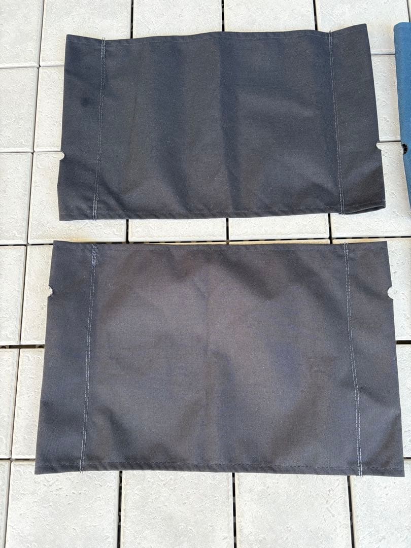 【新品未使用】カーミットチェア用シート　2組セット　黒&ネイビー