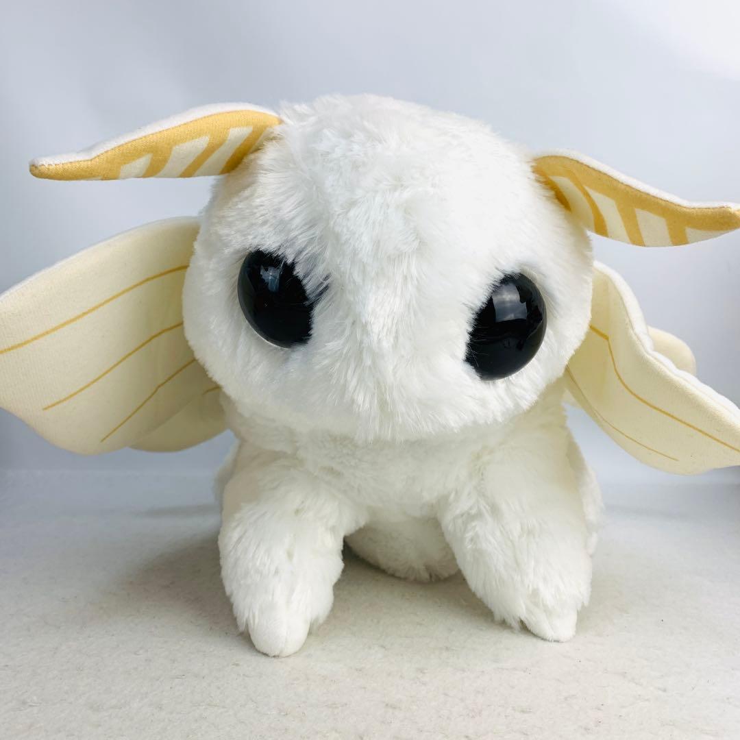 ふわふわモスちゃん　BIGぬいぐるみ　シロモ　カイコガ　白　ホワイト