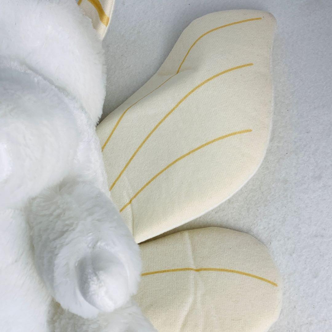 ふわふわモスちゃん　BIGぬいぐるみ　シロモ　カイコガ　白　ホワイト