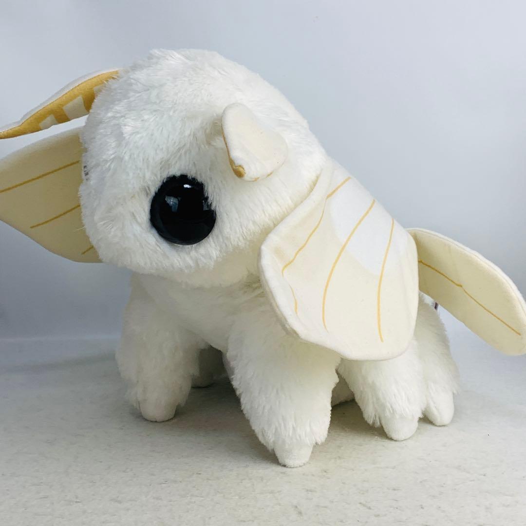 ふわふわモスちゃん　BIGぬいぐるみ　シロモ　カイコガ　白　ホワイト
