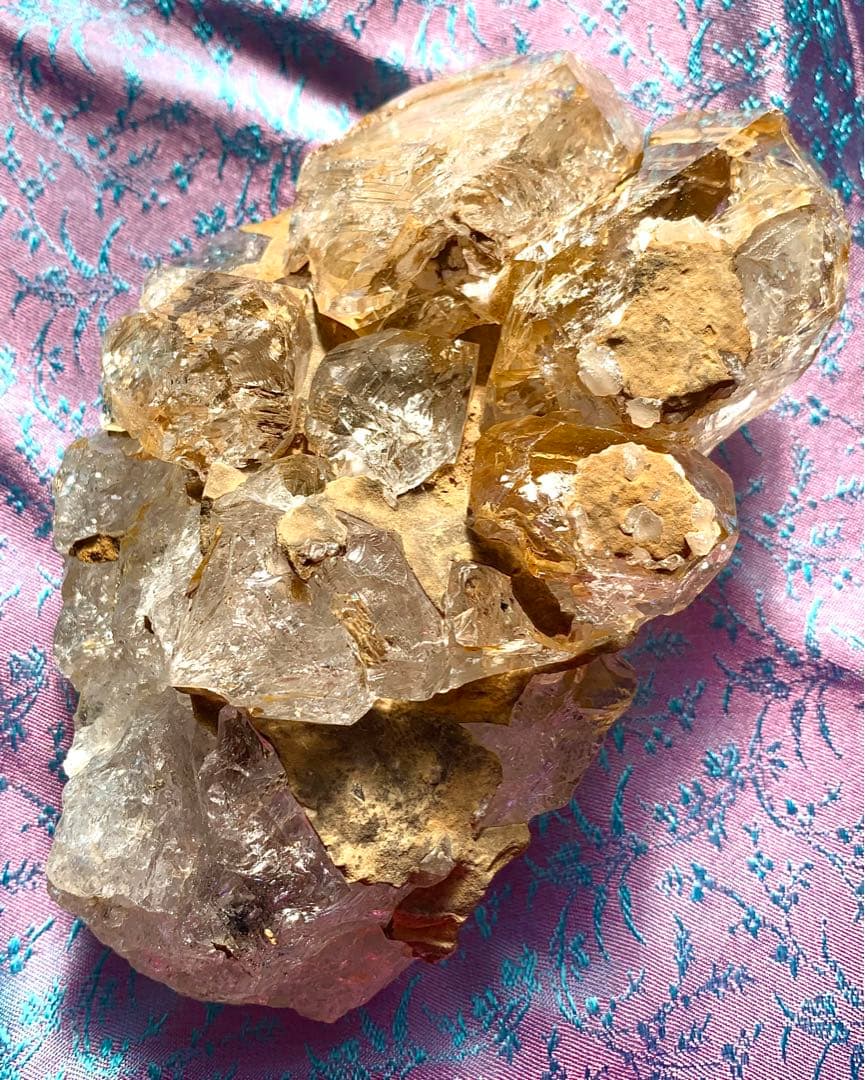 ダイヤモンド系骸骨水晶-16/スケルタルクォーツ/マルチクラスター