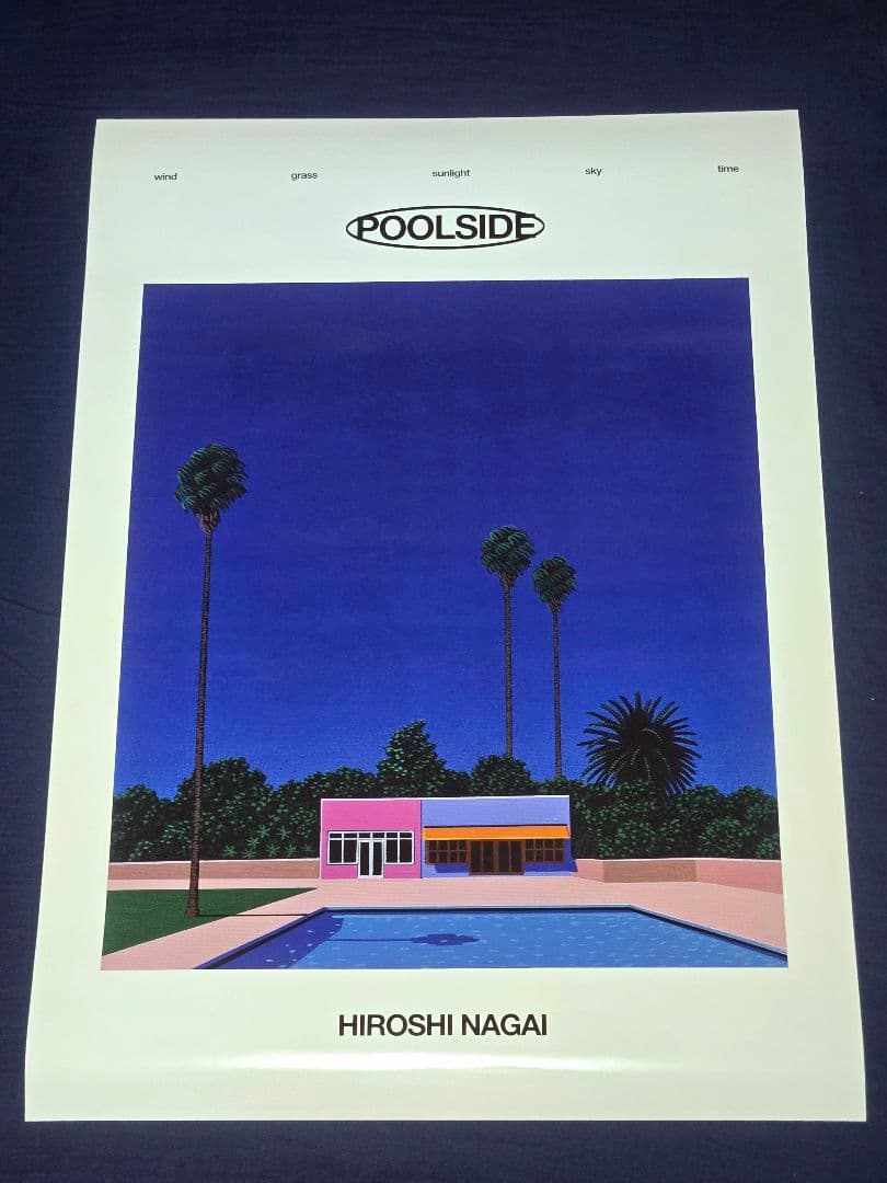 HIROSHI NAGAI POOL SIDE 永井博 B2ポスター