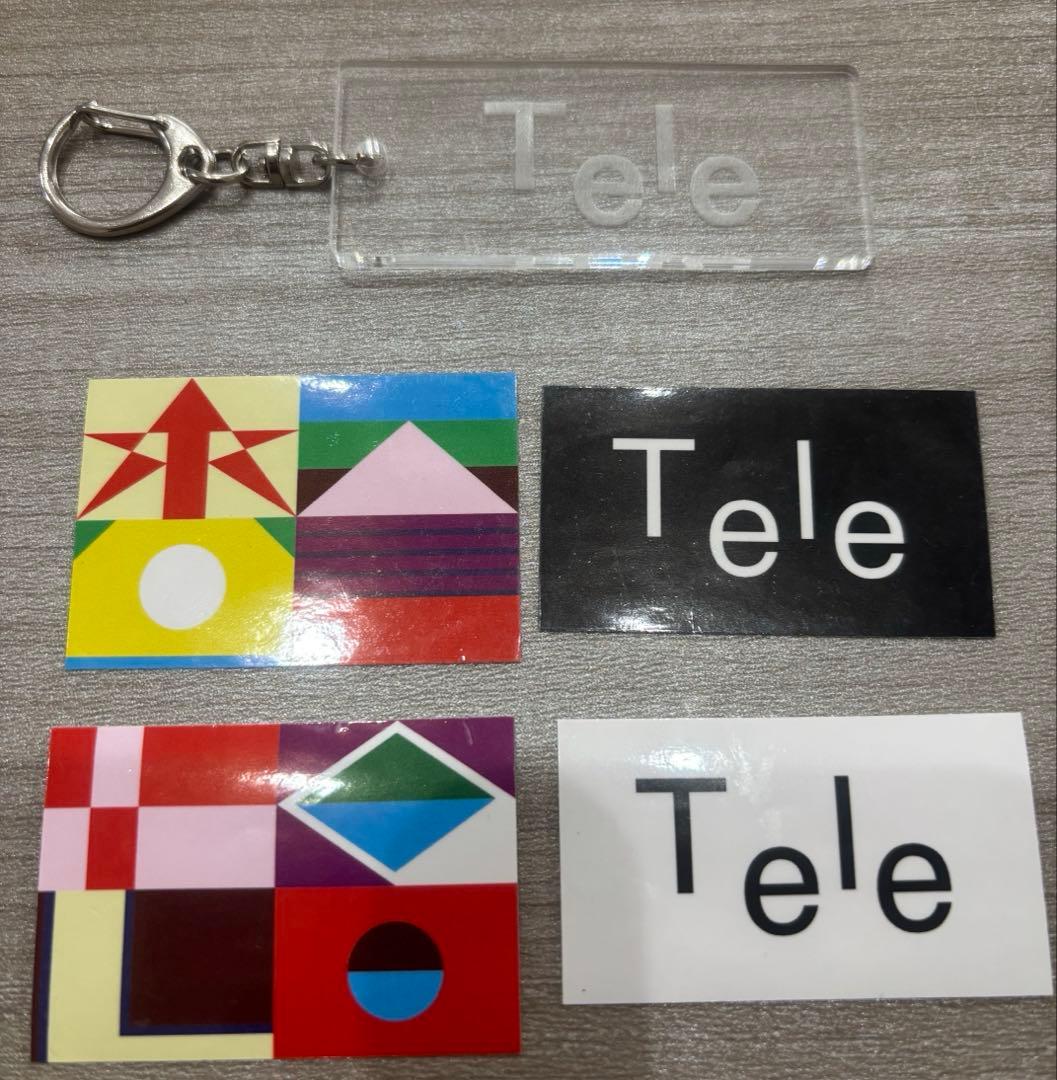 Tele ロゴステッカー＆キーホルダー